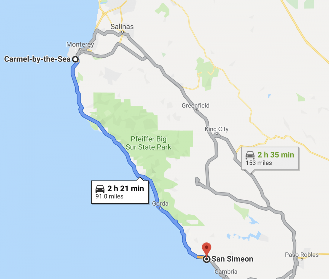 Iconic Drives: San Simeon to Big Sur - CancerRoadTrip