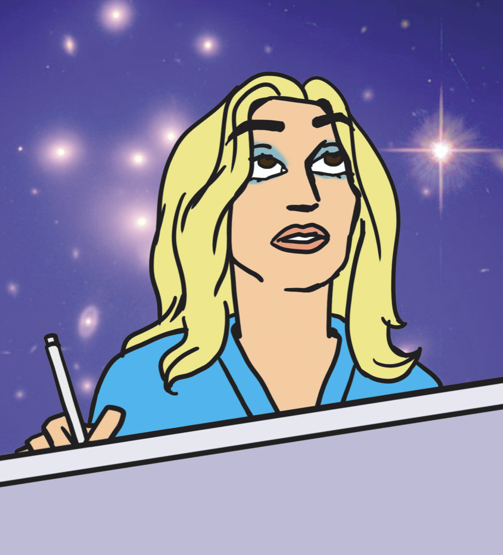 New Yorker cartoonist Marissa Acocella self portrait